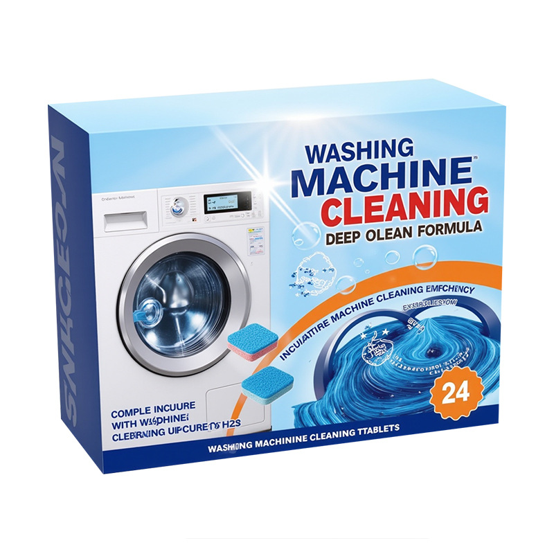 Cross-Border Washing Machine Detergent Washing Machine Effervescent Tablets Decontamination And Descaling Washing Machine Fully Automatic Effervescent Detergent