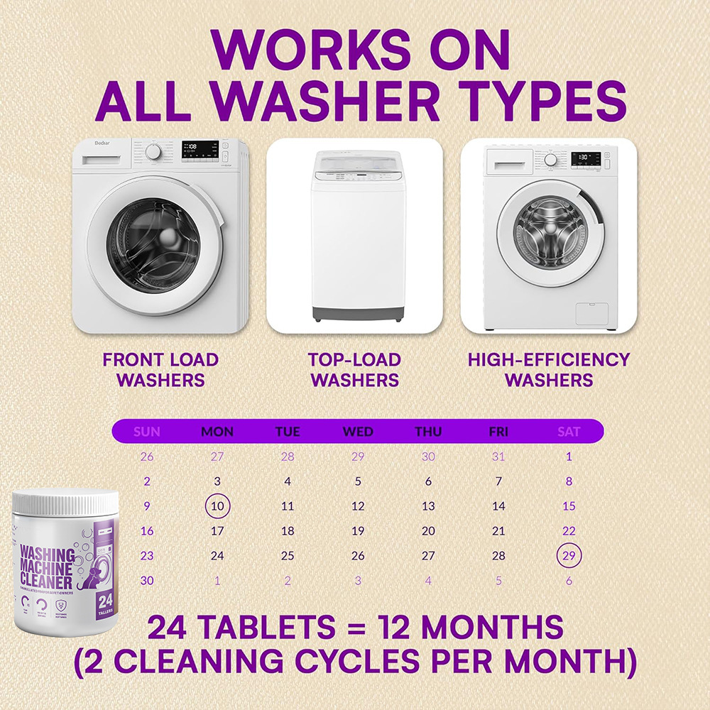 Cross-Border Pet Owners Washing Machine Cleaner Washing Machine Effervescent Tablets Pet Hair Cleaning Only For Pet Owners