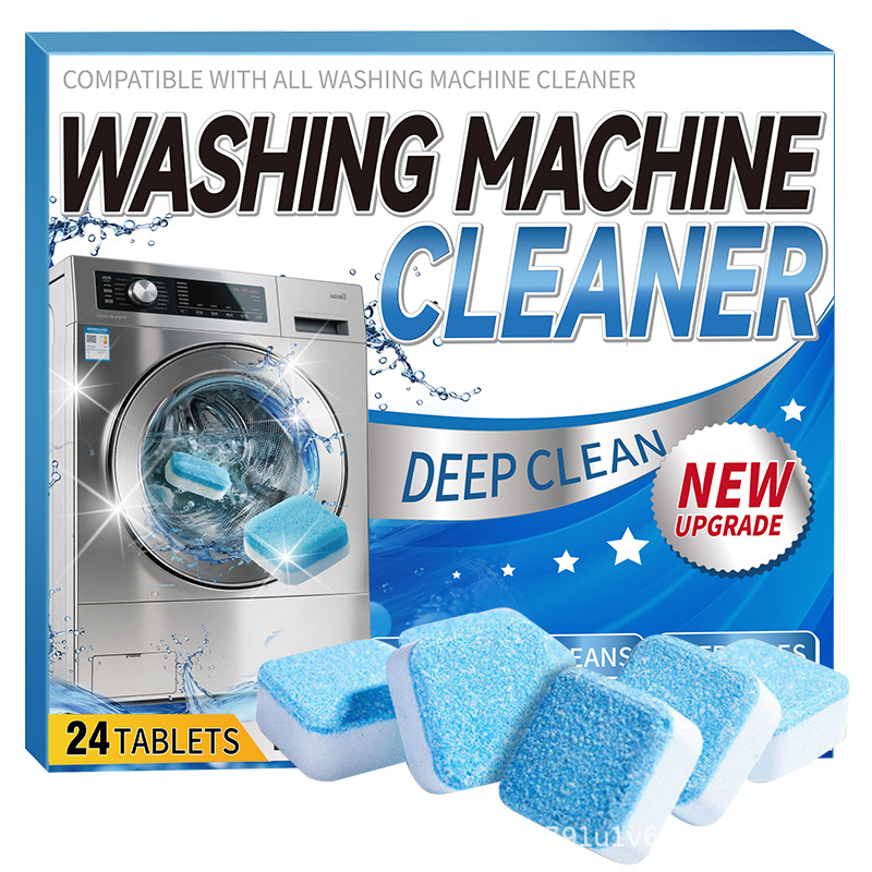 Cross-Border Washing Machine Detergent Washing Machine Effervescent Tablets Decontamination And Descaling Washing Machine Cleaning Tablets Fully Automatic Cleaning