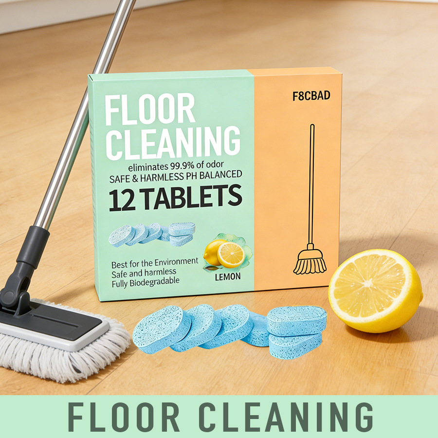 Cross-Border Floor Cleaner Wooden Floor Tile Household Cleaner Decontamination And Descaling Fresh Fragrance Floor Descaling Tablets