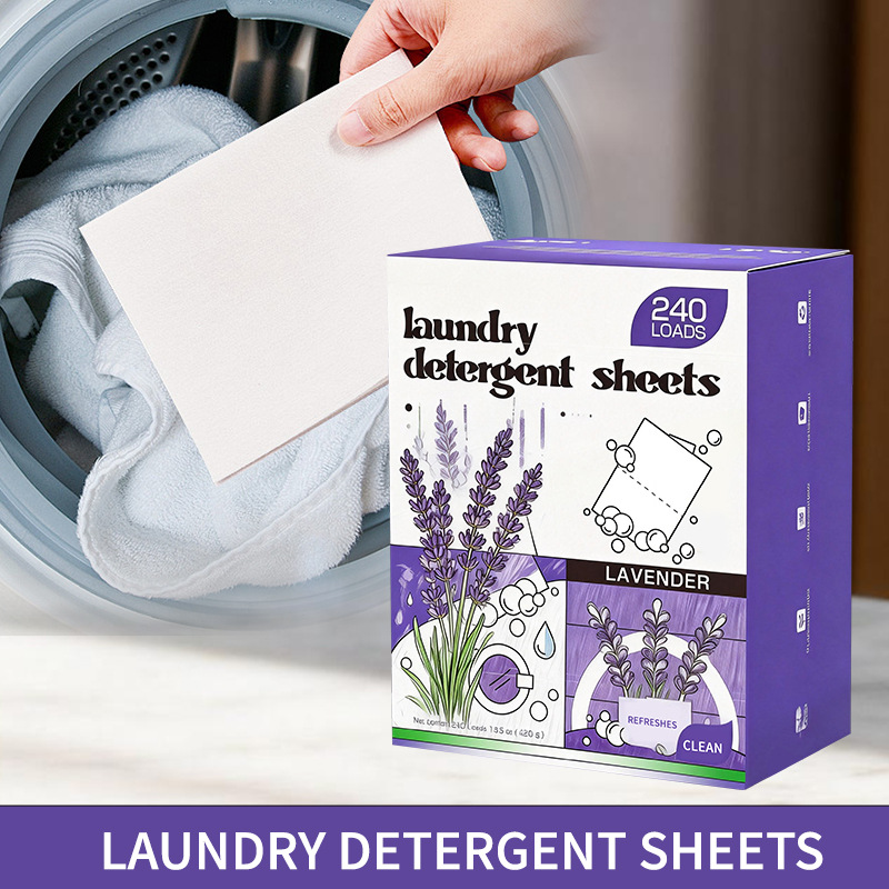 Cross-Border Laundry Tablets To Remove Tens Of Thousands Of Stains, Clothing Care Sheets, Disposable Detergent, Portable Laundry Bubble Paper