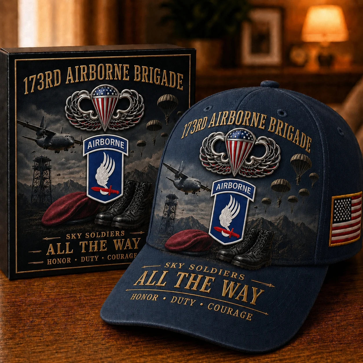 Commemorative Baseball Cap, 3D Unisex Retro Washed Distressed Duckbill Cap