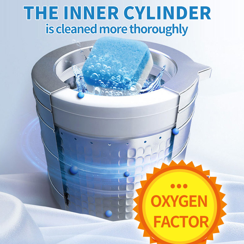 Cross-Border Washing Machine Detergent Washing Machine Effervescent Tablets Decontamination And Descaling Washing Machine Cleaning Tablets Fully Automatic Cleaning