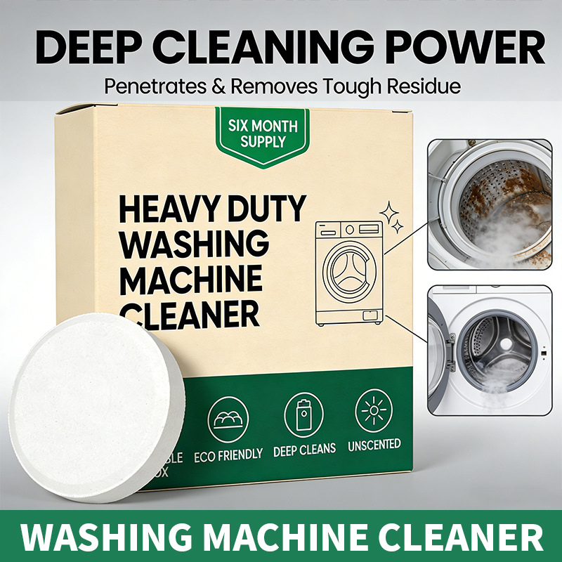 Cross-Border Washing Machine Tank Cleaning Tablets Washing Machine Cleaning Effervescent Tablets To Remove Dirt And Stains Household Three-In-One Cleaning Tablets