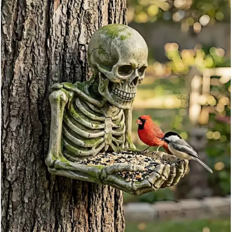 Bird feeder resin craft ornament garden