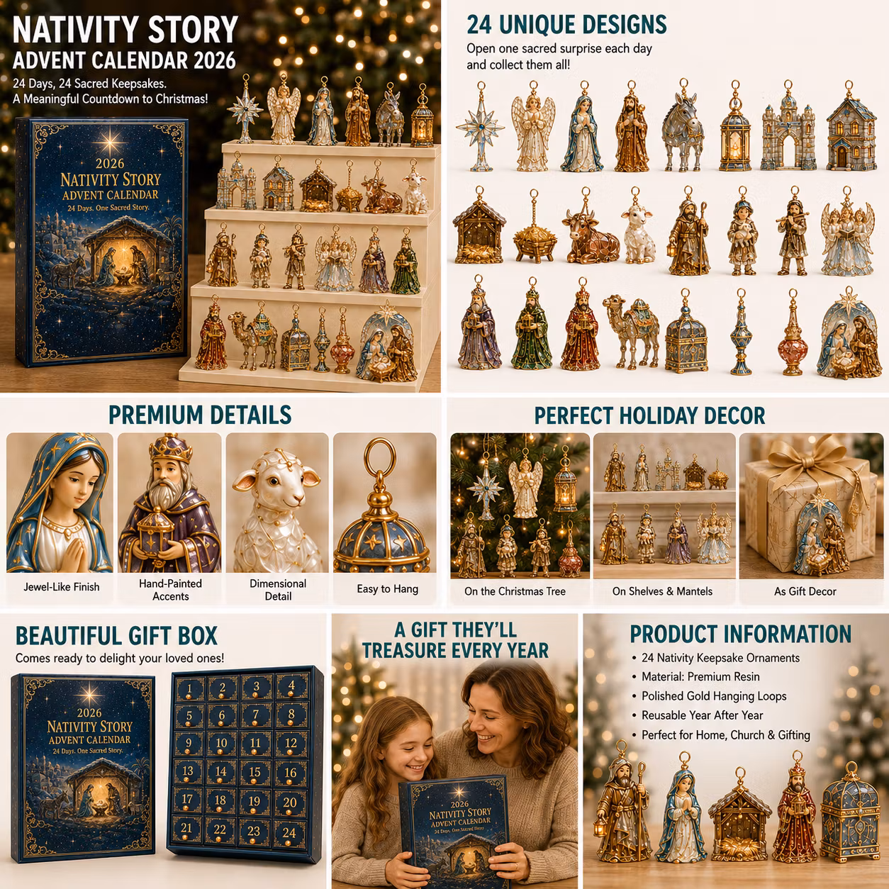 🔥Last 30pcs✨⏰ Limited anniversary edition✨49% OFF!🔥2026 Advent Calendar: The Coming of Jesus