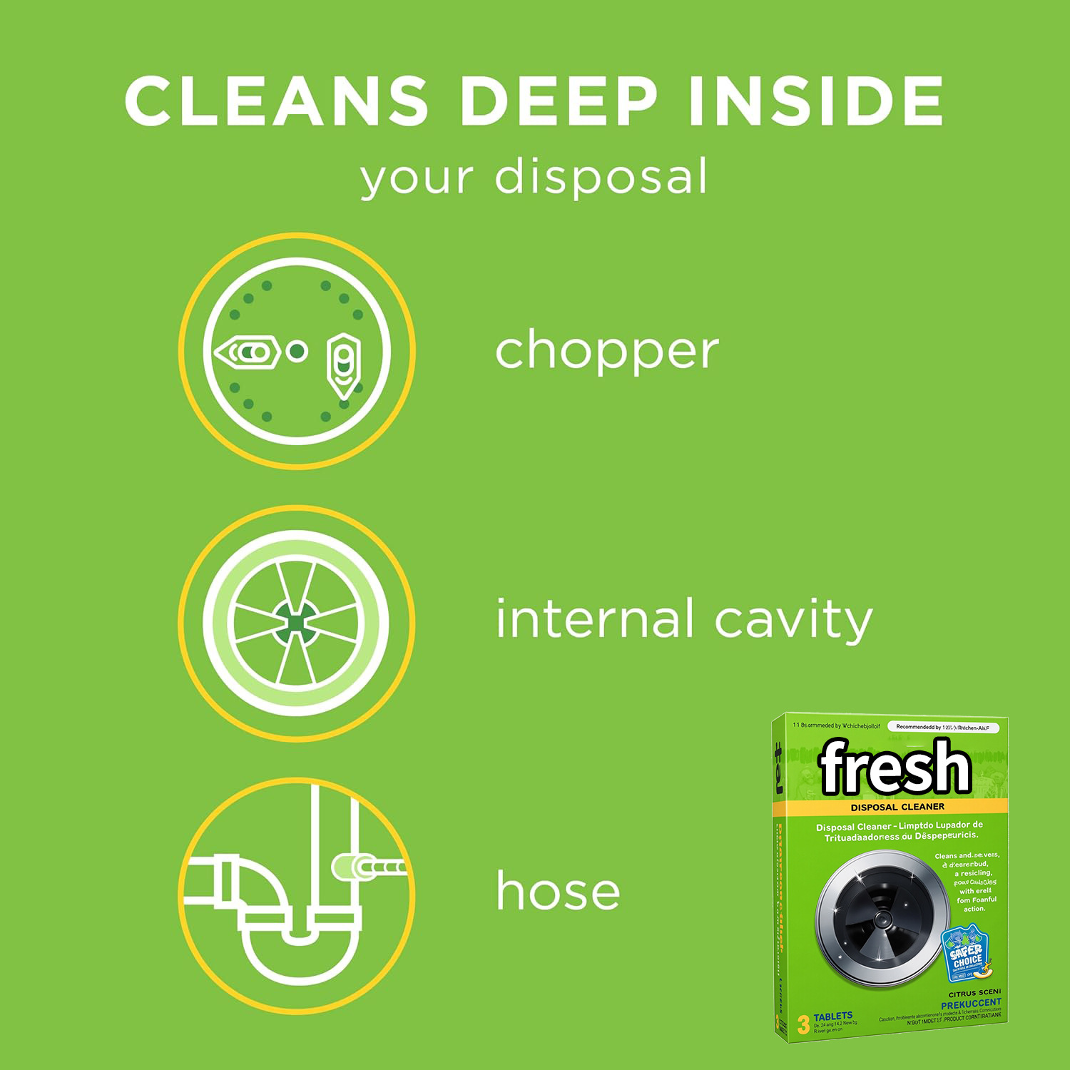 Cross-Border Garbage Disposer Cleaning Tablets To Remove Residue And Deodorize Sink Garbage Disposer Cleaning Drain Cleaning Care