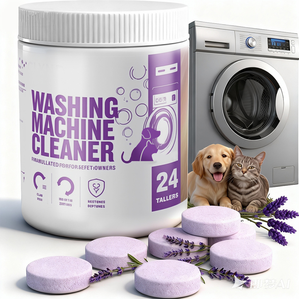 Cross-Border Pet Owners Washing Machine Cleaner Washing Machine Effervescent Tablets Pet Hair Cleaning Only For Pet Owners