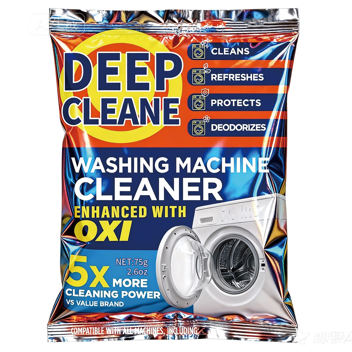 Cross-Border Washing Machine Tank Cleaner Washing Machine Cleaning Powder Household Commercial Washing Machine Cleaning Deep Cleaning Decontamination