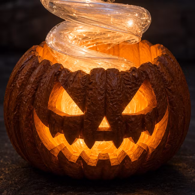 👻Swirling Ghost Pumpkin Yard Lamp🎃