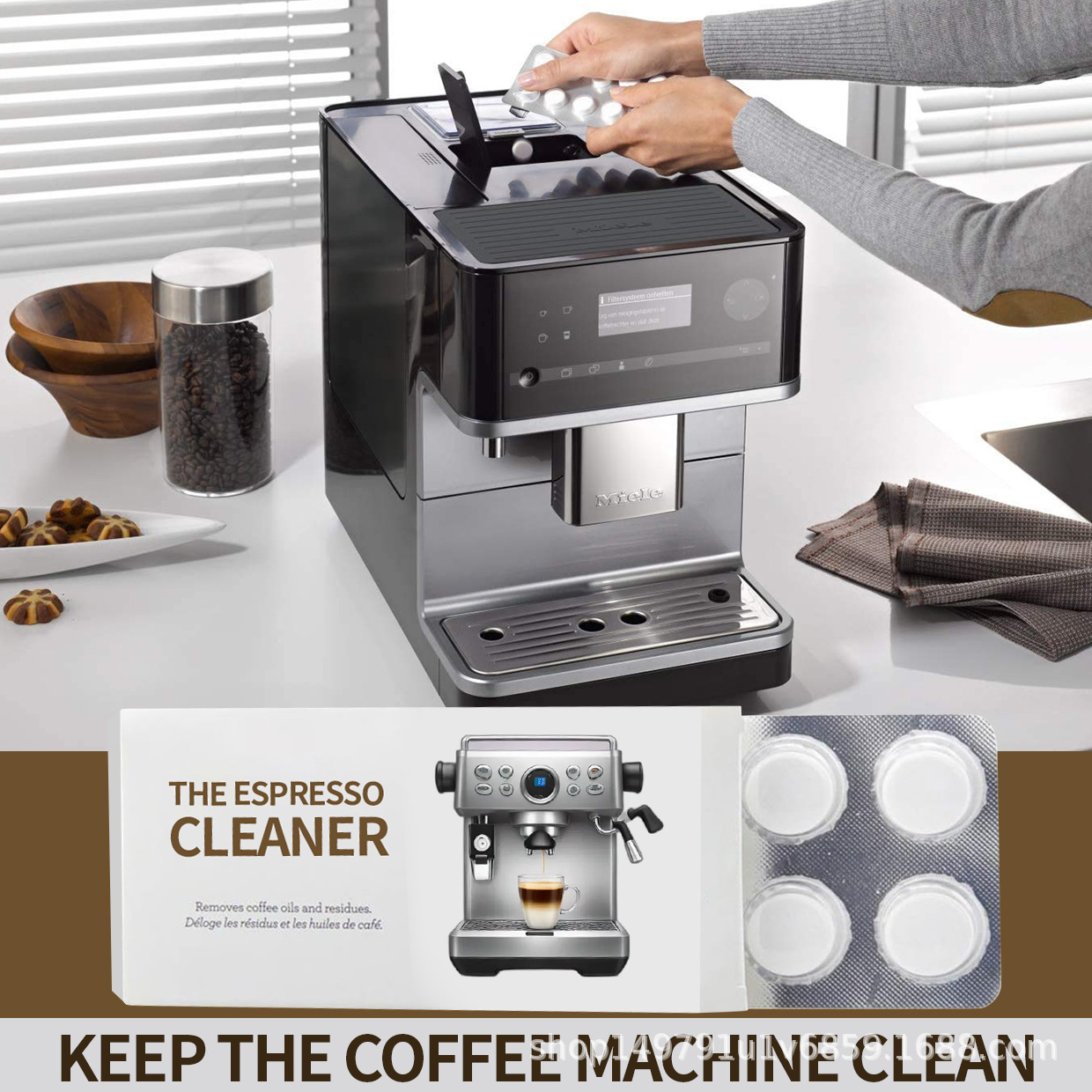 Cross-Border Coffee Machine Cleaning Tablets Coffee Machine Cleaner Water Cup Tea Stains Coffee Stains Cleaning Coffee Machine Effervescent Tablets