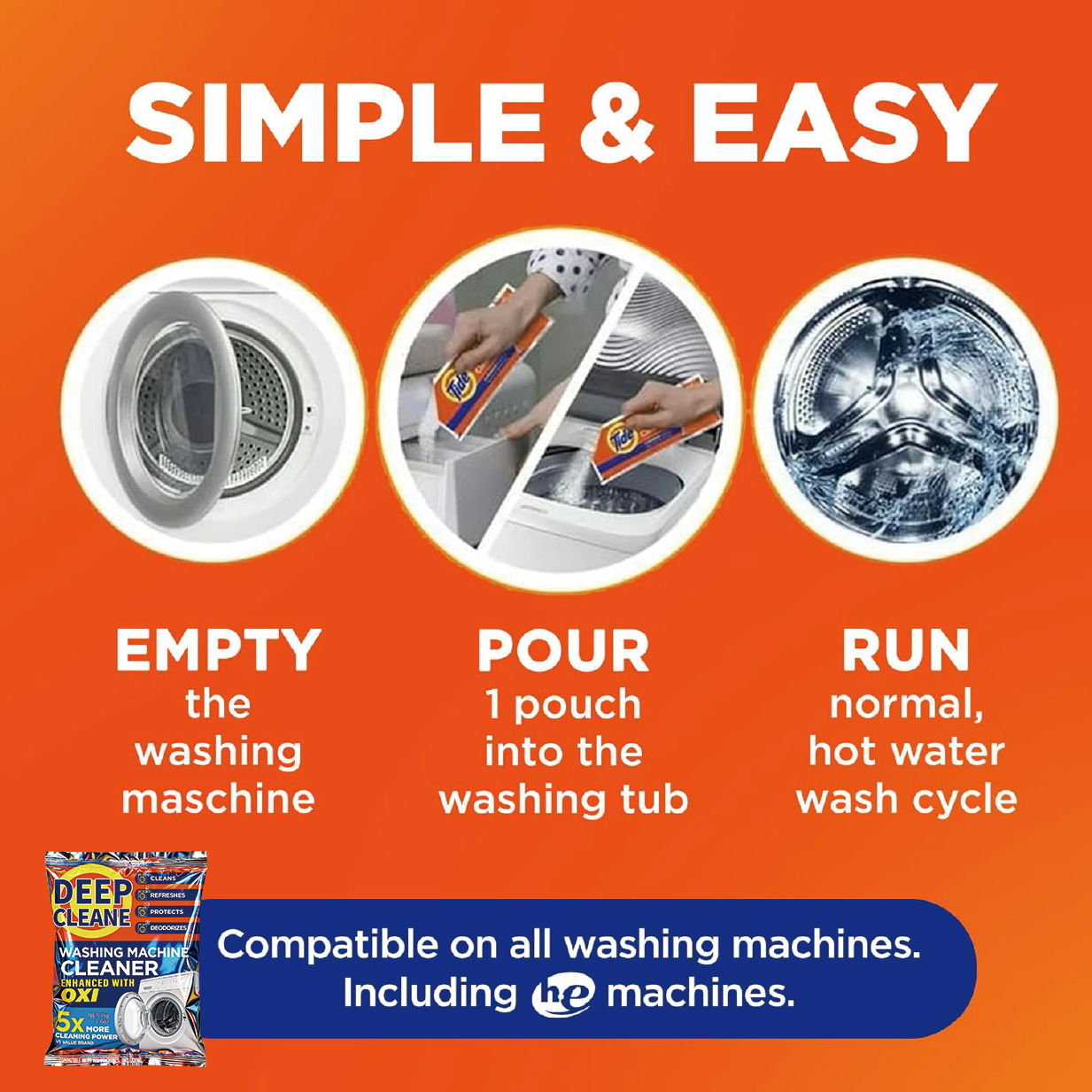 Cross-Border Washing Machine Tank Cleaner Washing Machine Cleaning Powder Household Commercial Washing Machine Cleaning Deep Cleaning Decontamination