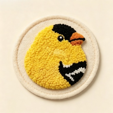 Bird Coasters Punch Needle Kit for Beginners Set