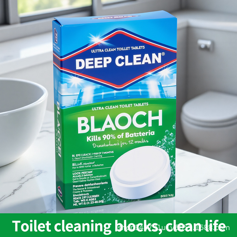 Cross-Border Toilet Cleaner 20G Toilet Cleaning Block Blue Bubble Toilet Cleaning Block Long-Lasting Cleaning, Descaling And Deodorizing