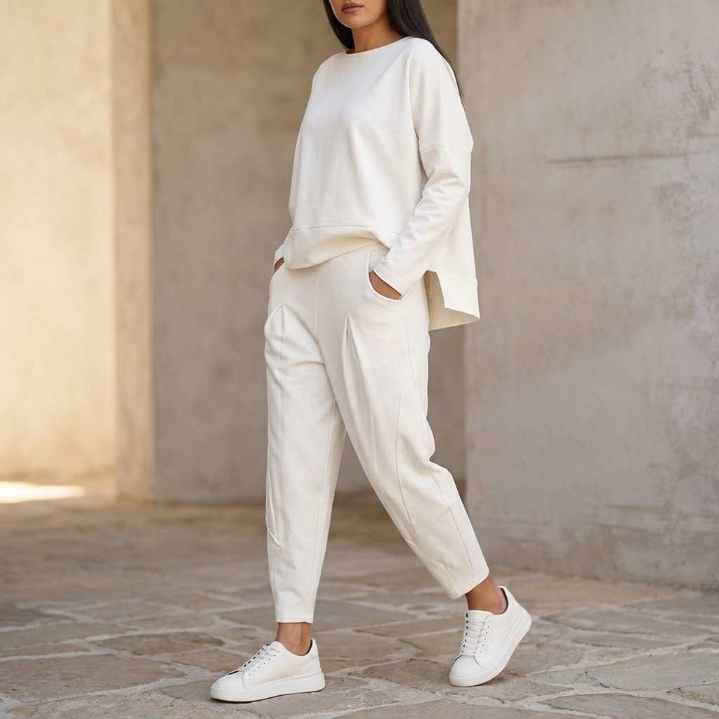 Soft Cotton Two Piece Lounge Set