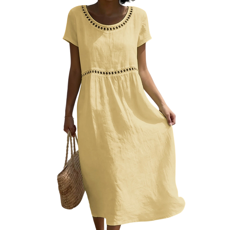 Tarsha – Elegant linen midi dress