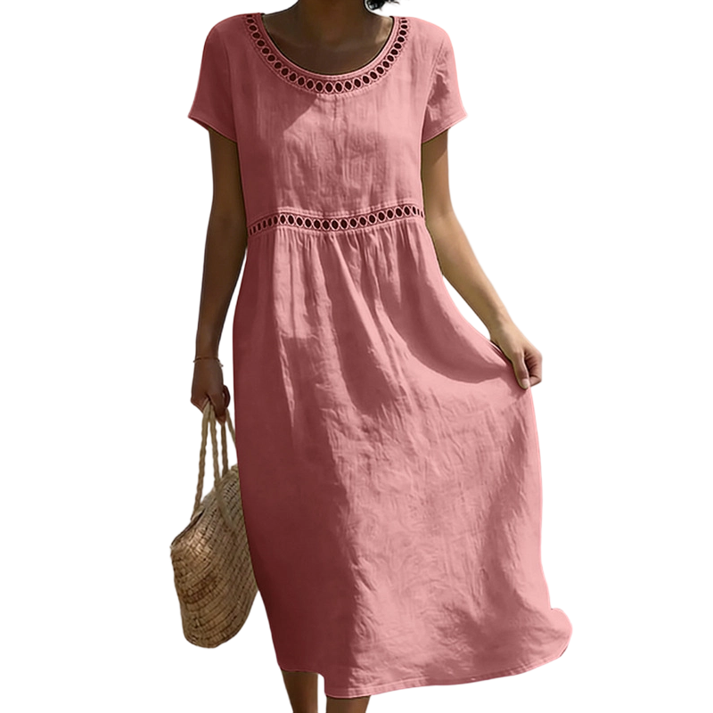 Tarsha – Elegant linen midi dress