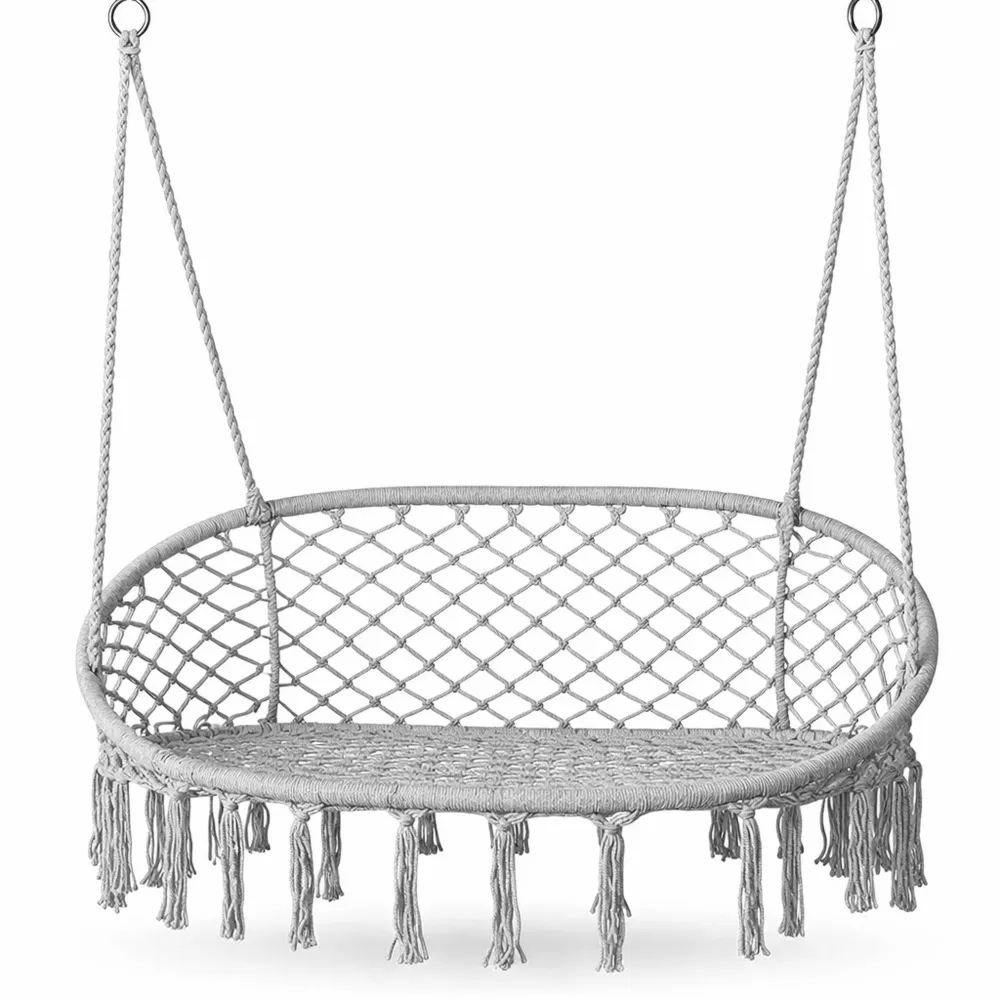 Chaise Hamac Double 2 Personnes pour Intérieur et Extérieur, Capacité 200 kg