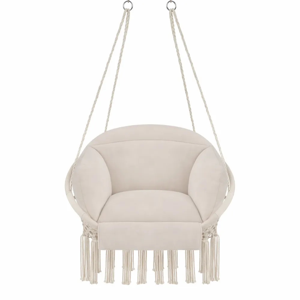 Fauteuil suspendu confortable intérieur et extérieur avec coussin doux