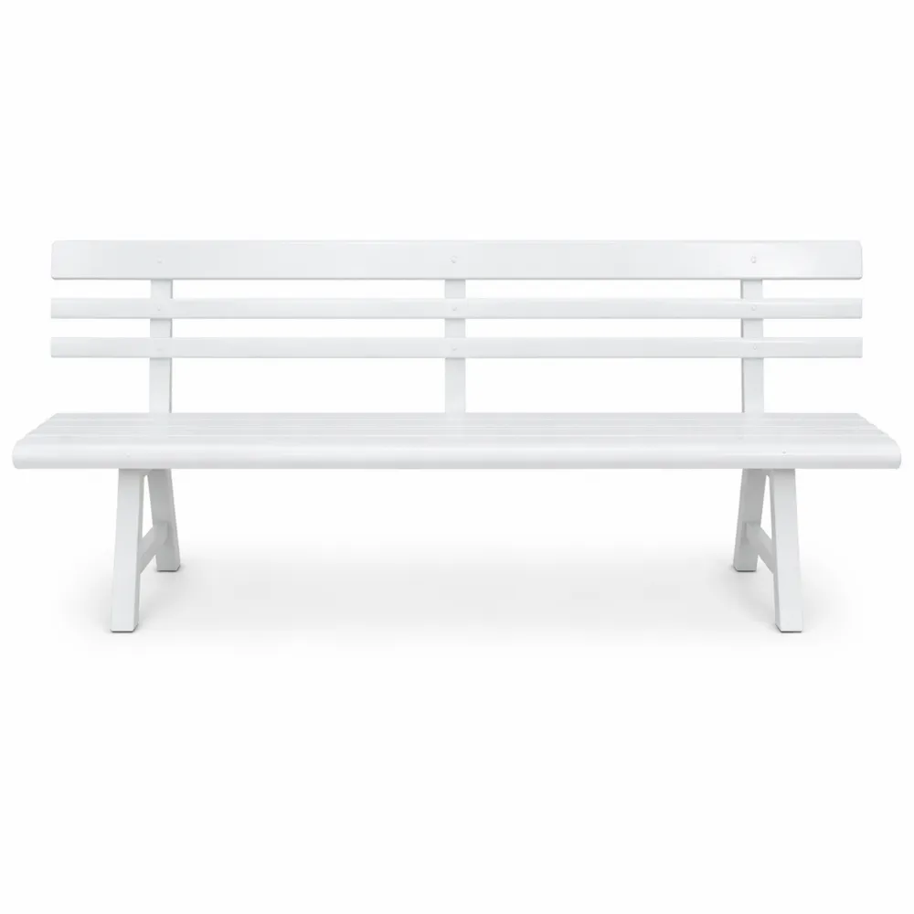 Banc de jardin en matériau résistant aux intempéries