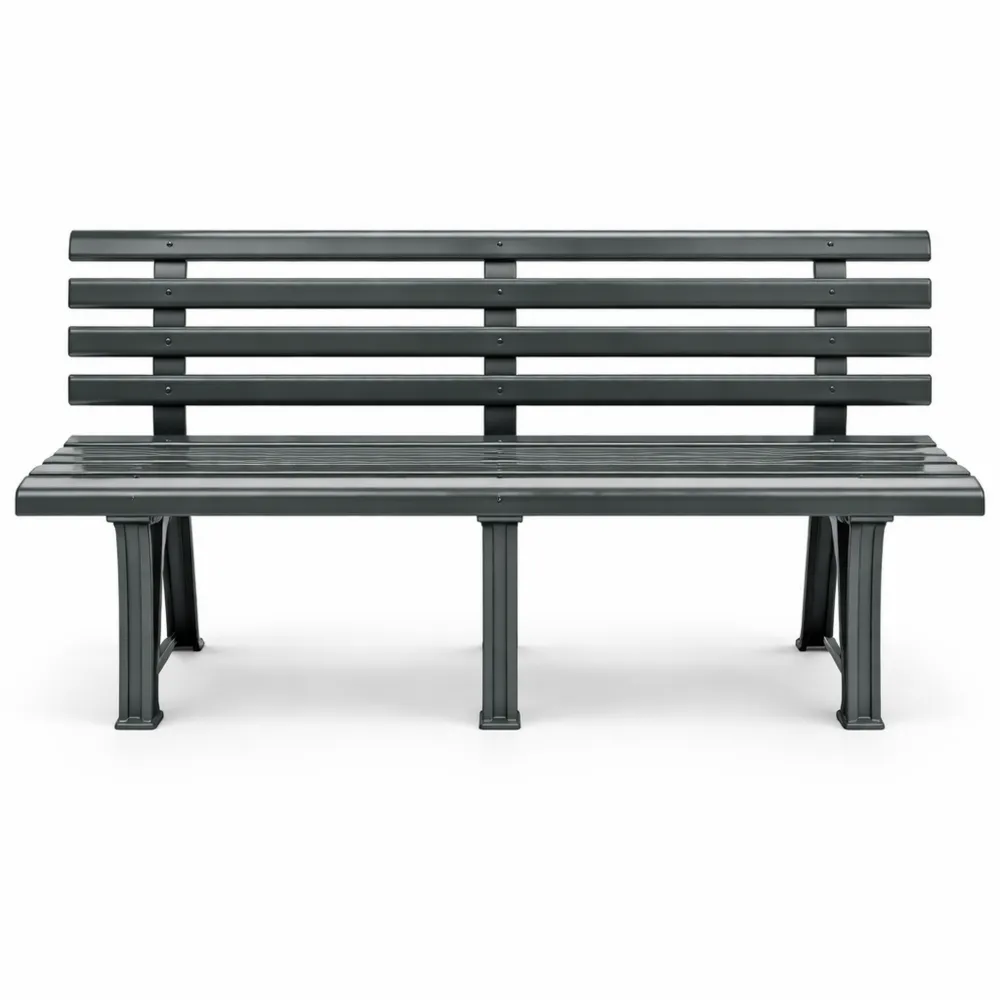 Banc de jardin élégant vert 145x49x74 cm