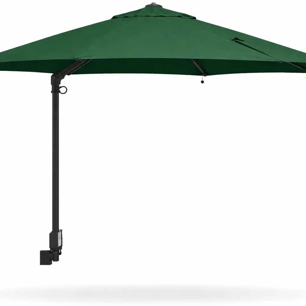 Parasol de jardin inclinable avec éclairage LED pour patio