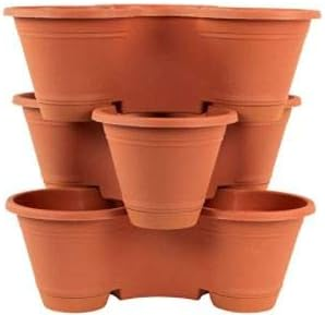 Three-Tier Stackable Vertical Planter