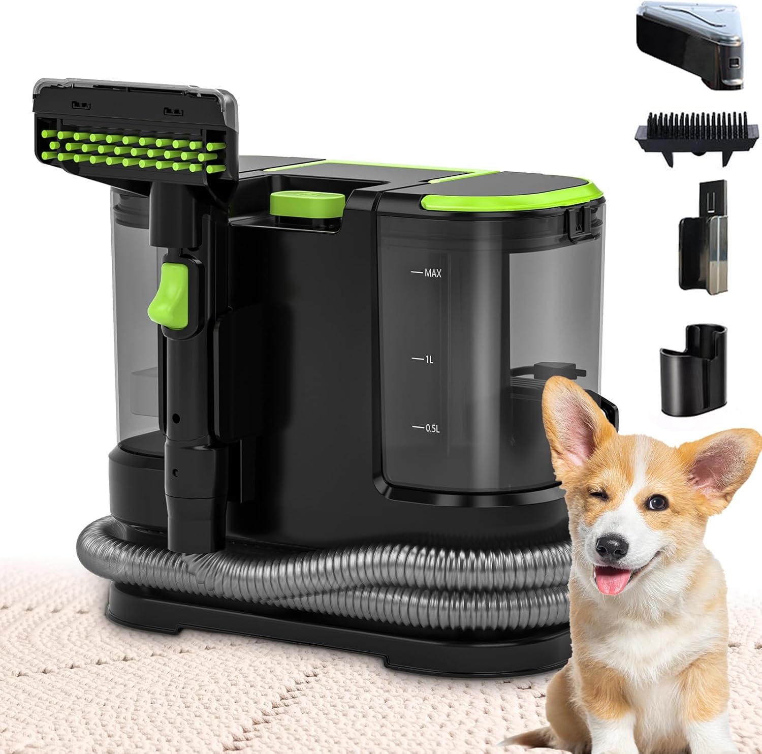 Portable Carpet & Upholstery Cleaner, 21KPa 800W Deep Cleaner