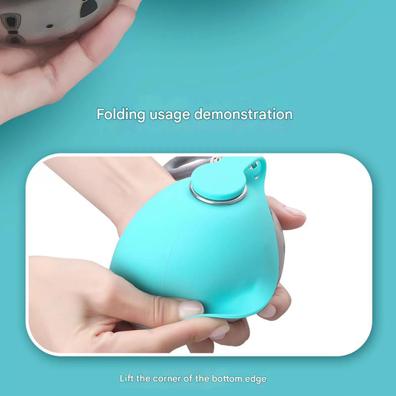 Spherical Stainless Steel Pet Water Bowl