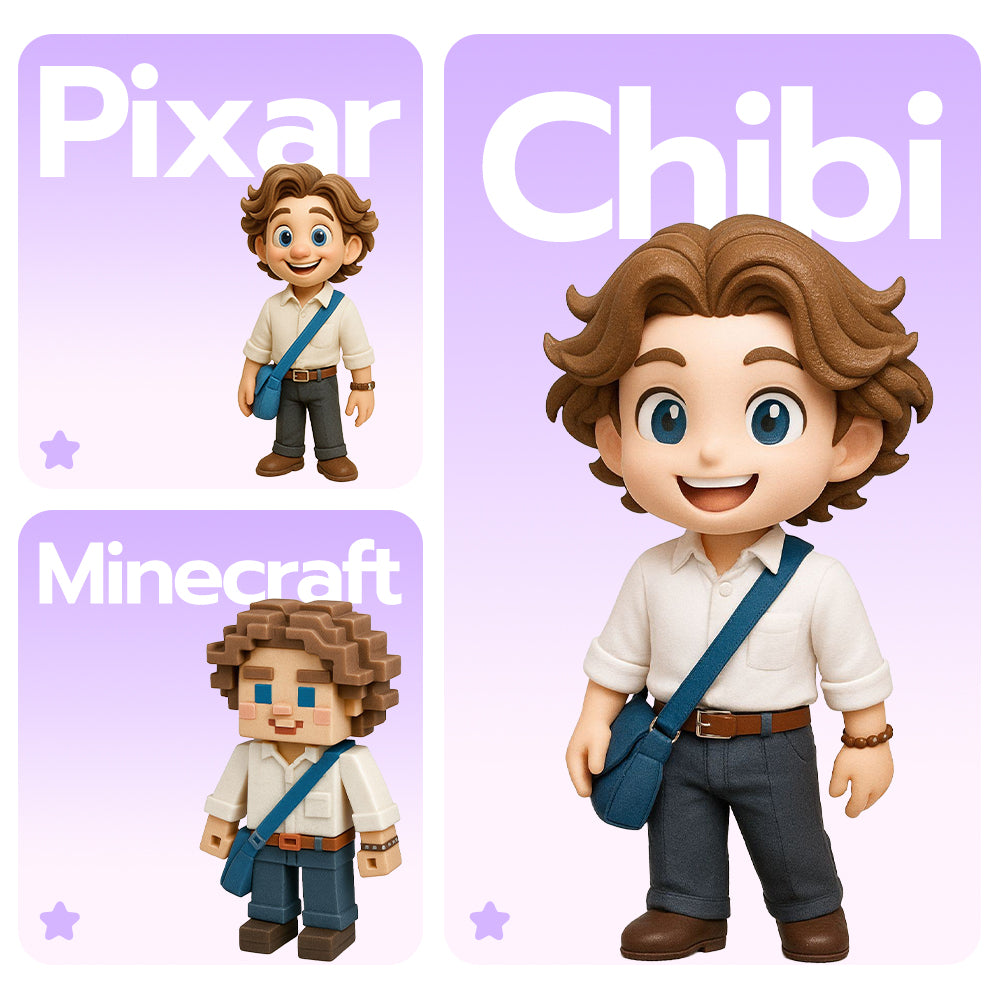 Custom 3D Figurine Gift Box: Premium Personalized Statue Set