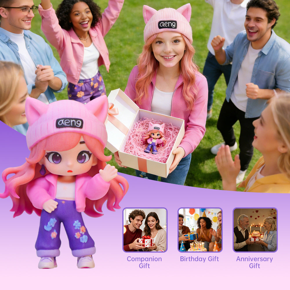 Custom AI 3D Figure Personalized Ultra Detailed Adorable Memorial Present Memorial Gift Idea For Anniversary