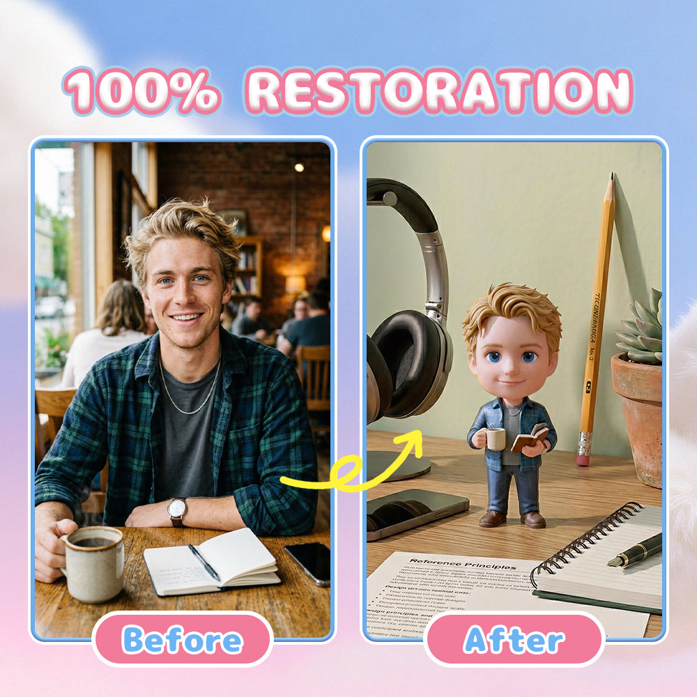 Custom 3D Figurine Gift Box: Premium Personalized Statue Set