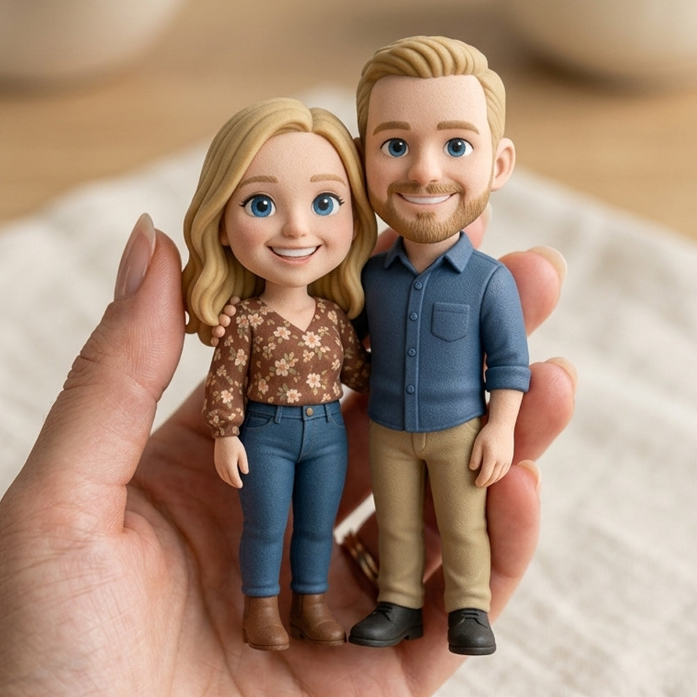 Custom Couple Action Figures - Unique Anniversary & Valentine Gift