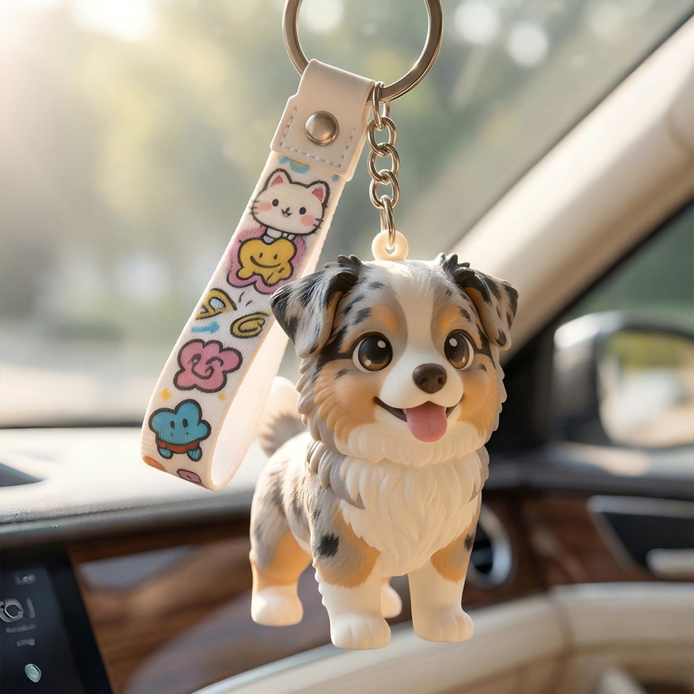 Custom 3D Pet Figure Keychain & Bag Charm - Take Them Everywhere