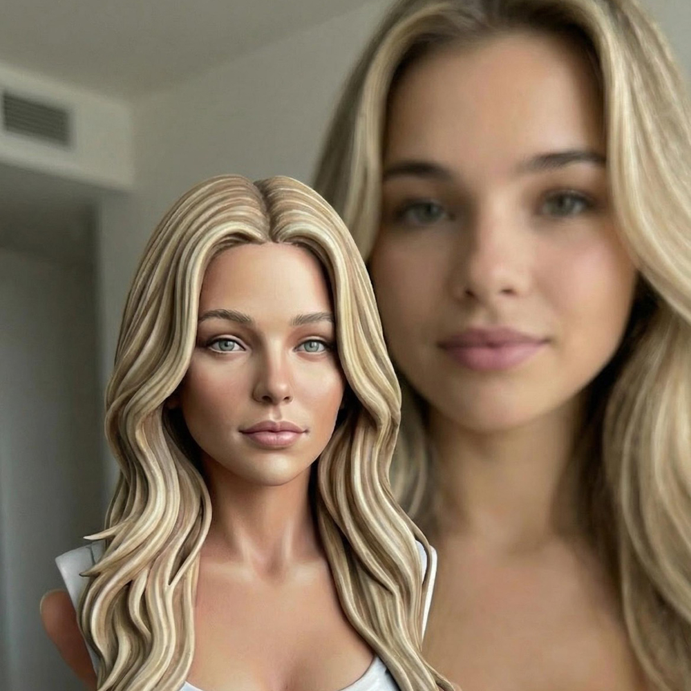 Custom 3D Half Body Sculpture from Photo