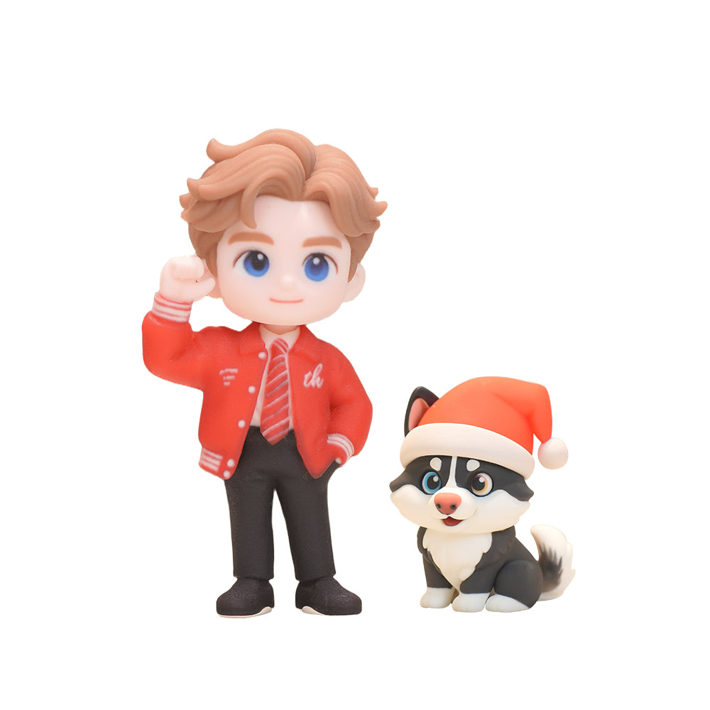 Custom 3D Figurine with Engraved Wood Base - Home Decor & Anniversary Keepsake Gift