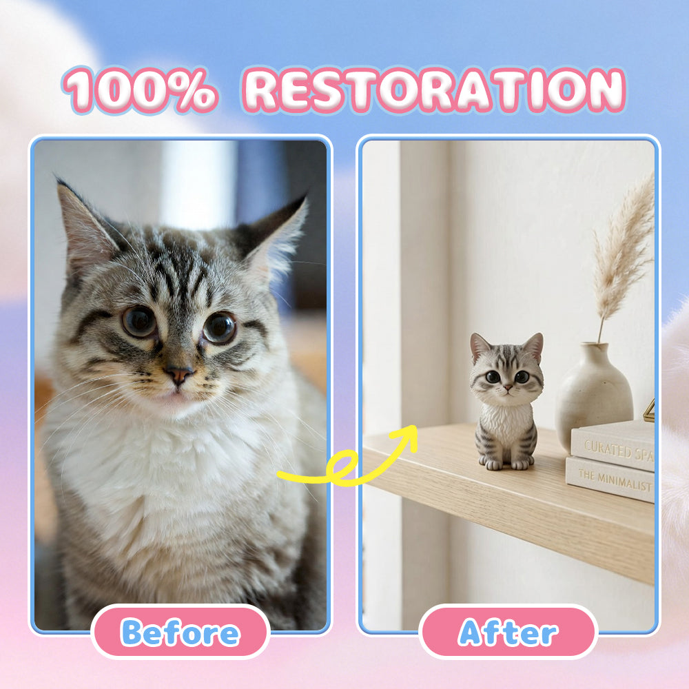 Custom 3D Pet Figurine - From Your Photo