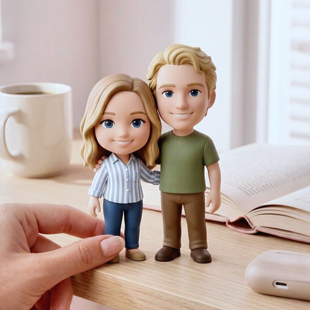 Custom Couple Action Figures - Unique Anniversary & Valentine Gift