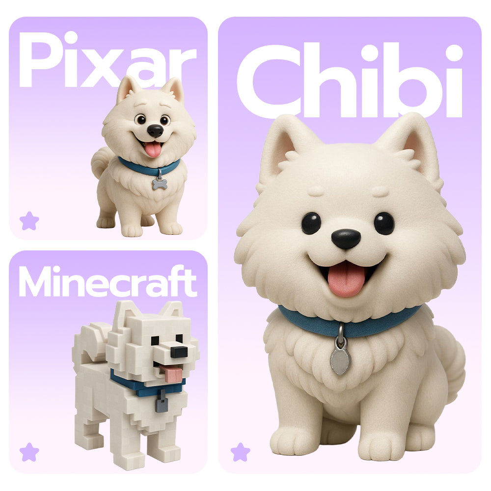 Custom 3D Pet Figurine - From Your Photo