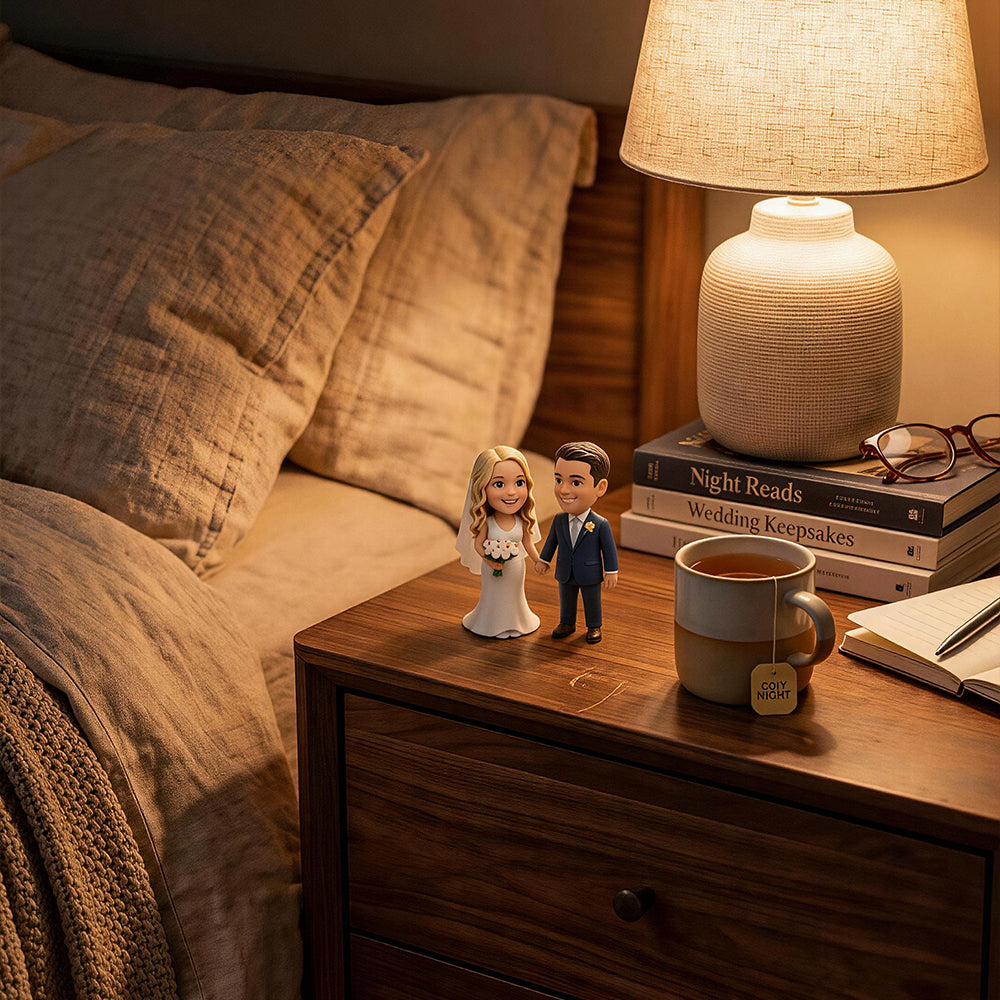 Custom 3D Couple Figurine - Wedding Cake Topper & Anniversary Gift