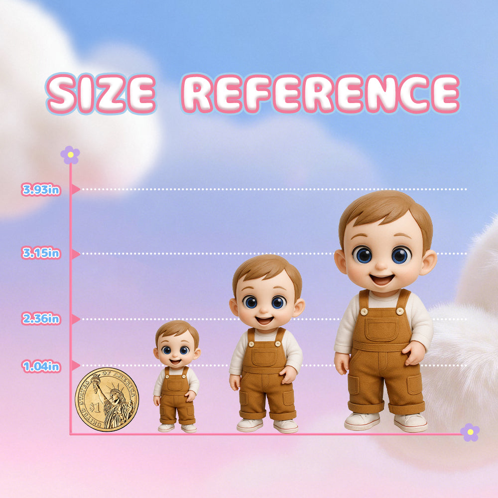 Custom Kids & Parent-Child 3D Figurine - Milestone Keepsake