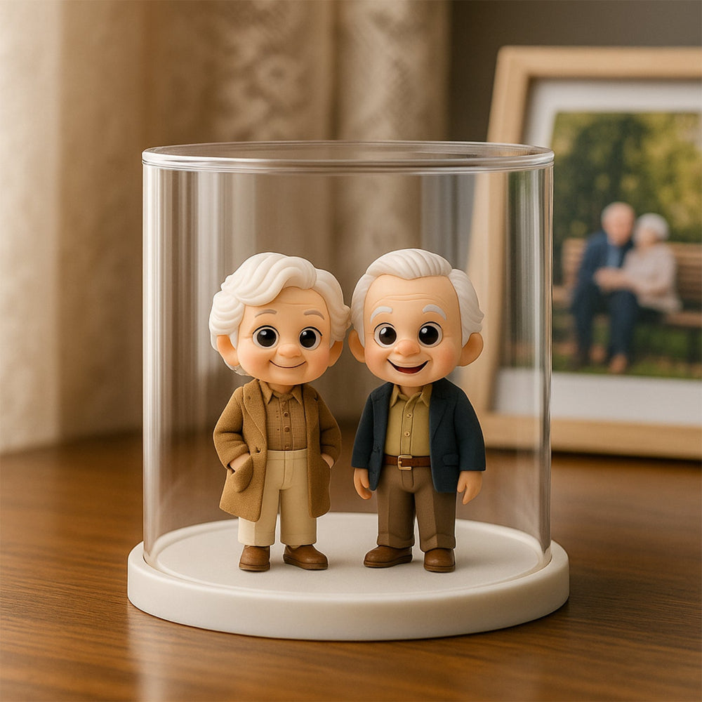 Custom 3D Action Figure with Display Case - The Ultimate Mini-You Gift