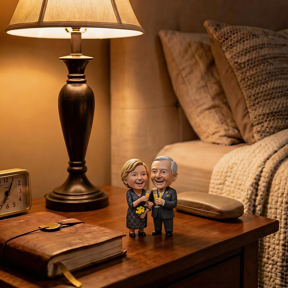 Custom 3D Couple Figurine - Wedding Cake Topper & Anniversary Gift