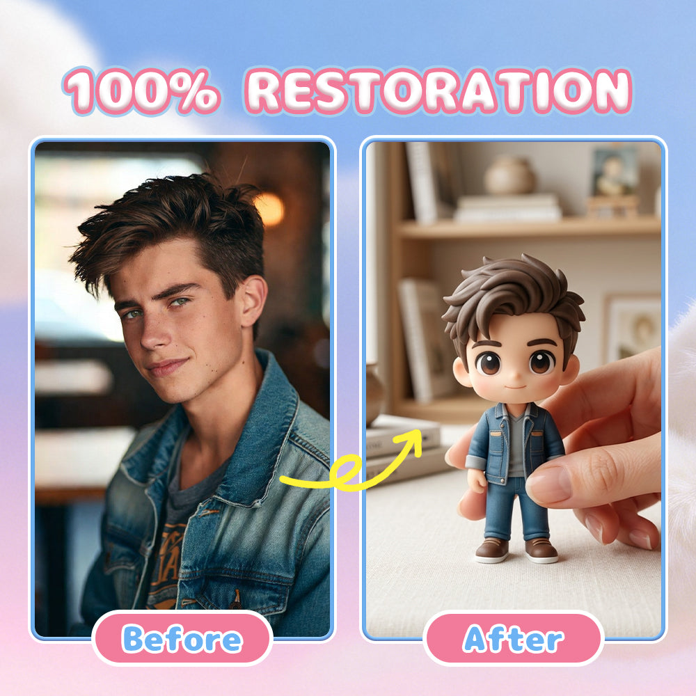 Custom 3D Figurine Gift Box: Premium Personalized Statue Set