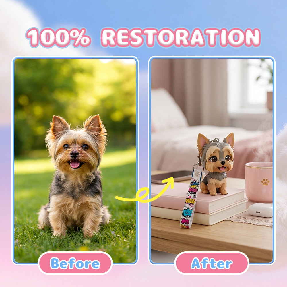 Custom 3D Pet Figure Keychain & Bag Charm - Take Them Everywhere