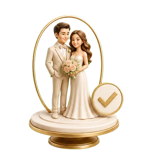 Preview approval icon for figurine confirmation
