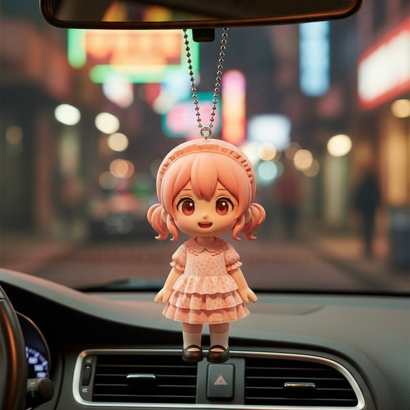 Personalized Car Hanging Ornament - Custom 3D Photo Figure Keychain