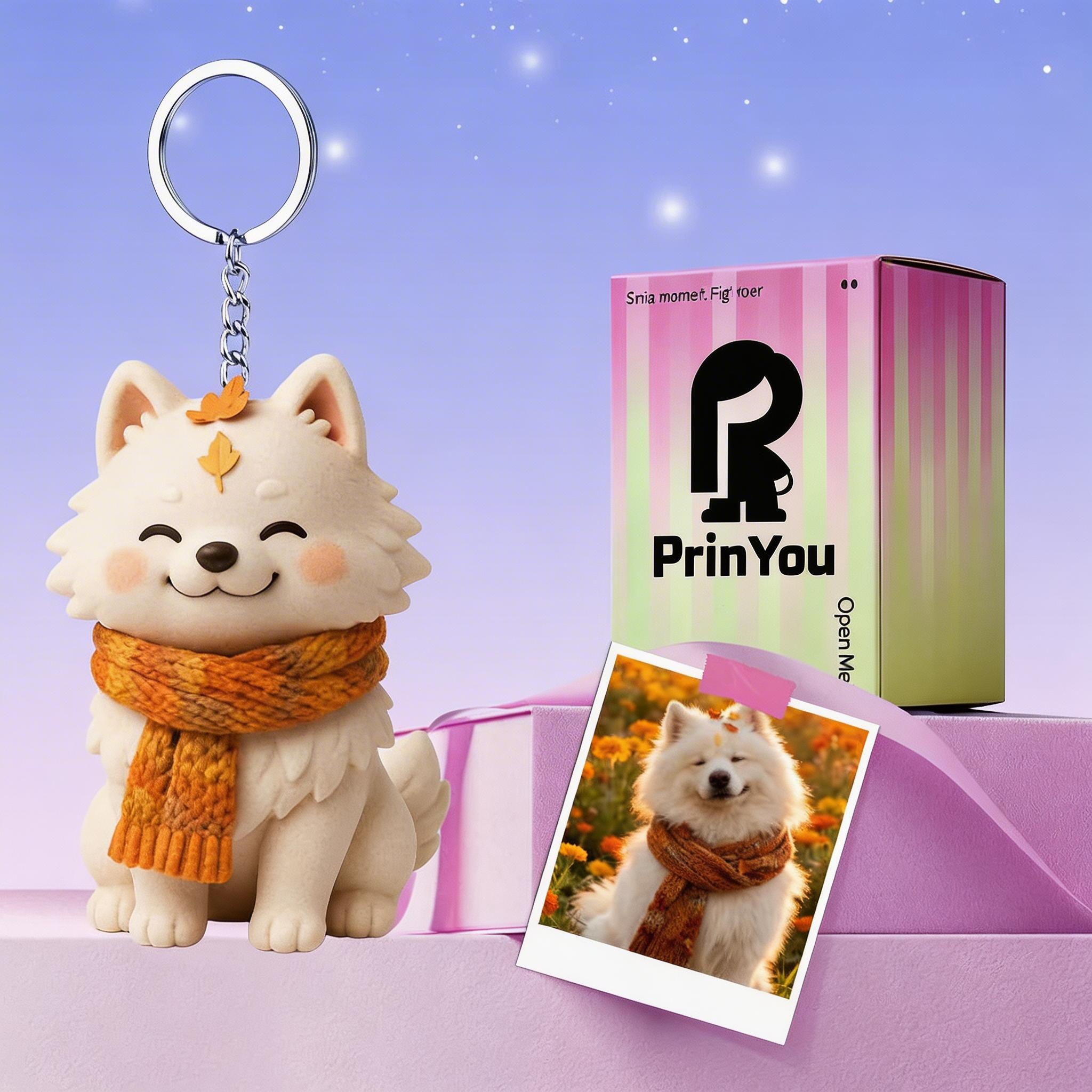 Custom 3D Pet Figure Keychain & Bag Charm - Take Them Everywhere