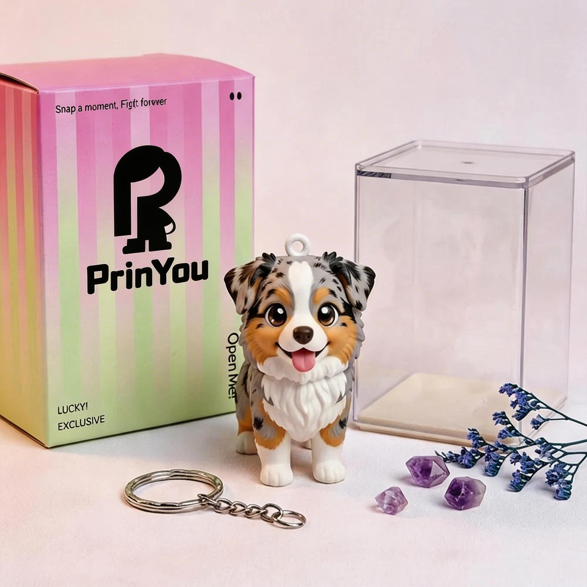 Custom 3D Pet Figure Keychain & Bag Charm - Take Them Everywhere