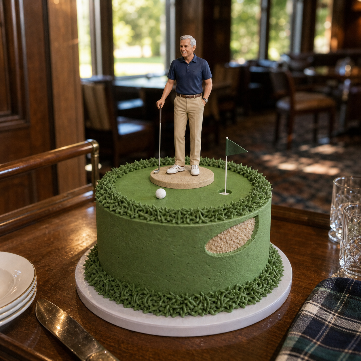 Personalized birthday cake topper figurine from photo for party cakes
